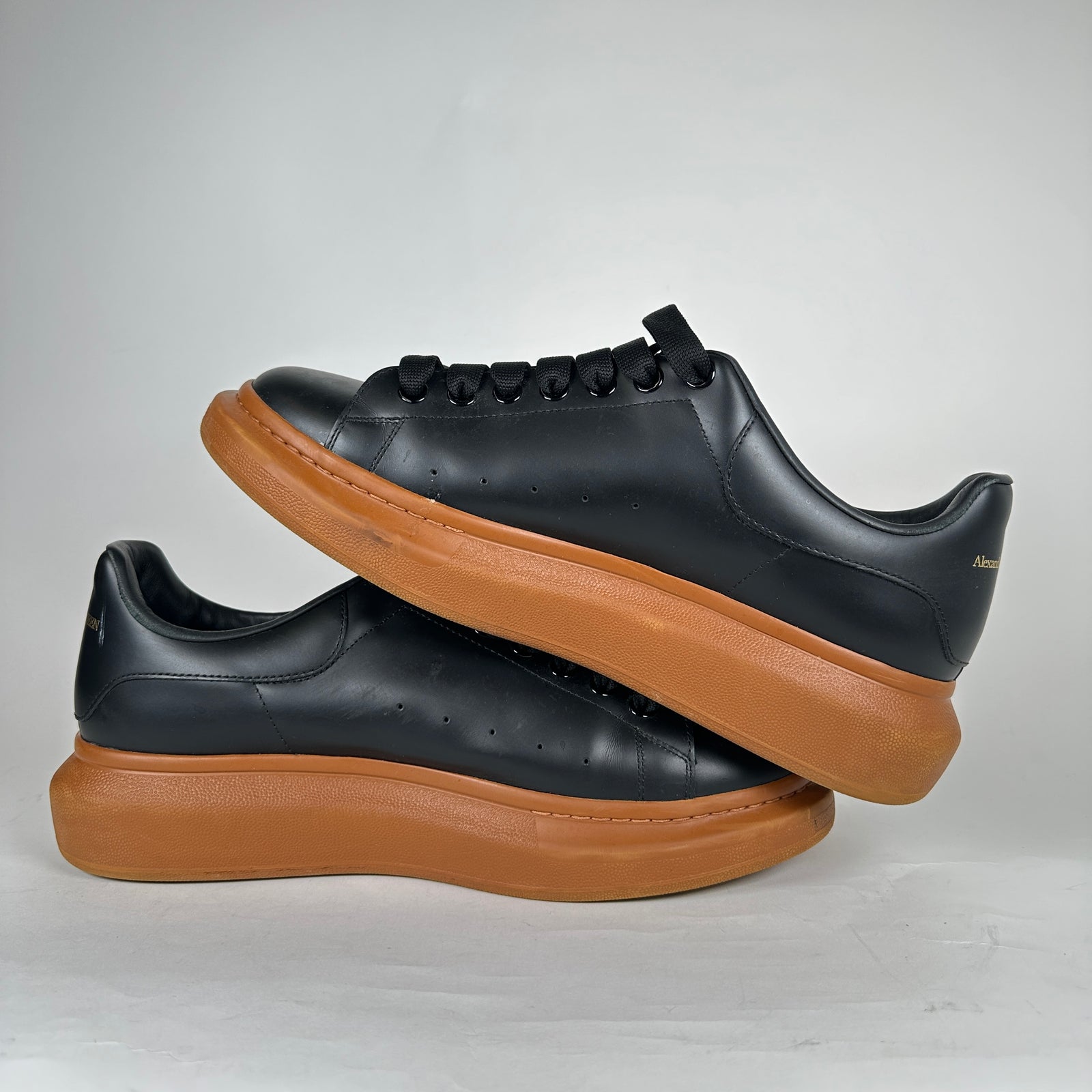 Alexander McQueen Black/Brown Sneakers Size 45