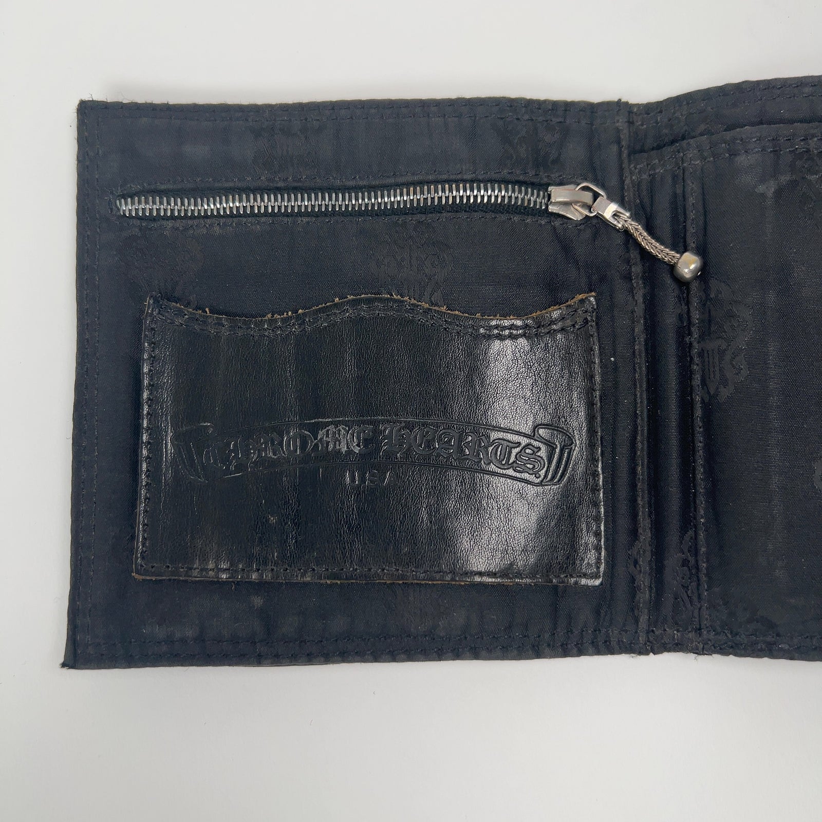 Chrome Hearts Nylon Motif Flap Wallet
