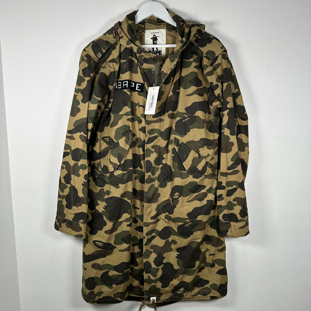 Bape Military Mod M-51 Long Jacket Size S