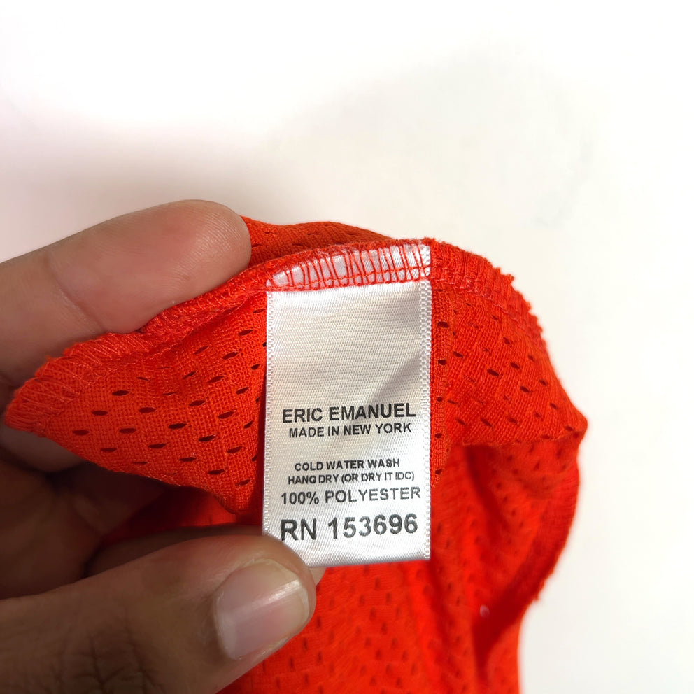 Eric Emanuel Orange Lightning Bolt Basic EE Shorts