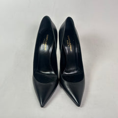 Saint Laurent Black Leather Opyum 110 Pumps Size 39.5