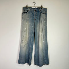 Acne Studios 2004 Trafalgar Paint Splatter Baggy Denim Jeans