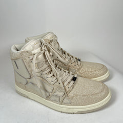 Amiri Beige Glitter Skel Hi-Top Sneaker Size 42
