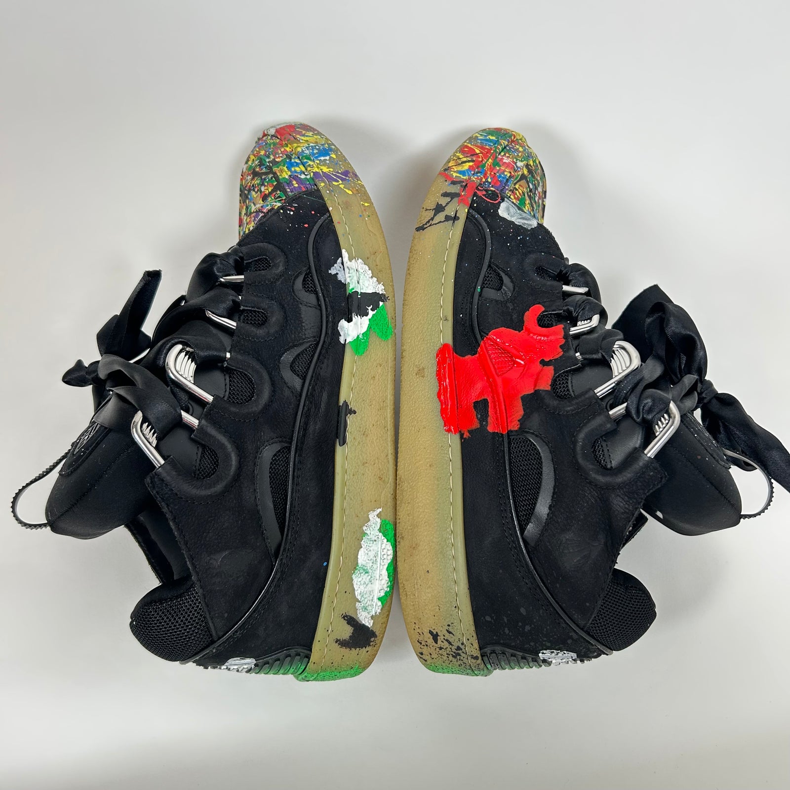 Lanvin x Gallery Dept Paint Splatter Curb Sneaker Size 44