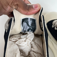 Rick Owens Drkshdw Black/Milk Abstract Jumbolace Ramones Size 42.5