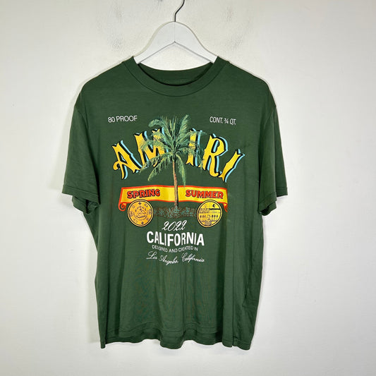Amiri Military Green Rum Label T-Shirt Size S