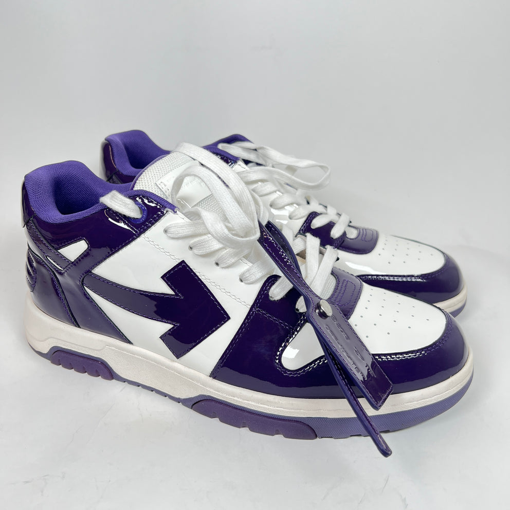 Off White Purple Out The Office Sneaker Size 46