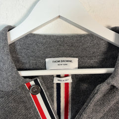 Thom Browne 3-Pocket Button-Up Knitted Cardigan