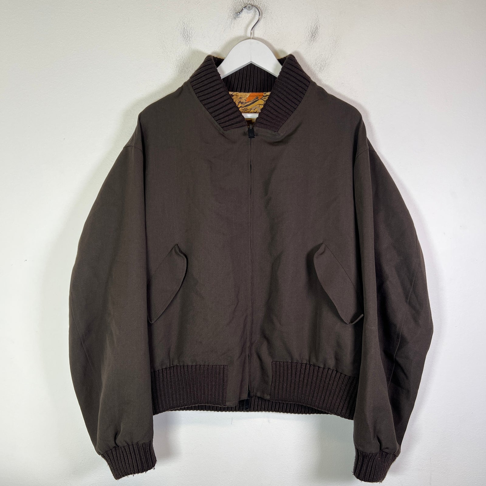Fendi FF Marble-Effect Reversible Bomber Jacket