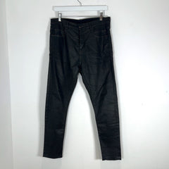 Rick Owens Wax Denim Detroit Cut Jeans