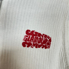 Hysteric Glamour White Printed Logo Tank Top