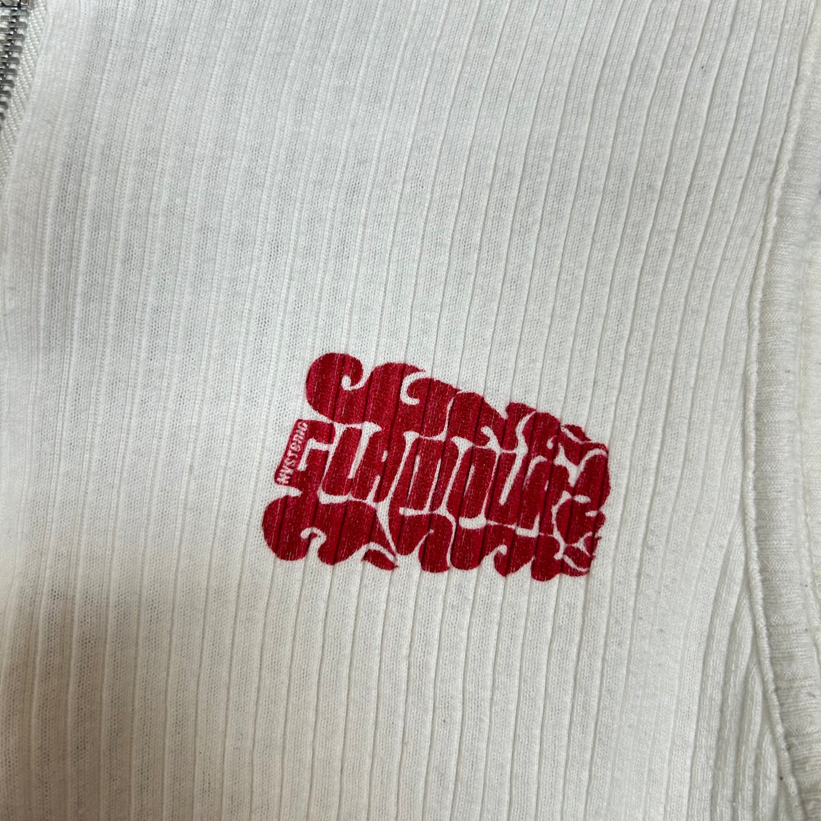 Hysteric Glamour White Printed Logo Tank Top