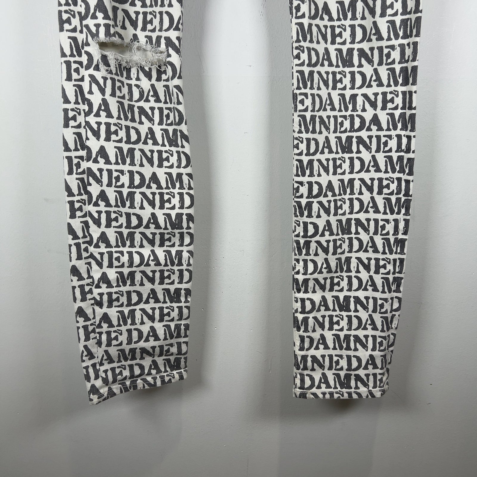 Hysteric Glamour 'Damned' Allover Script Jeans