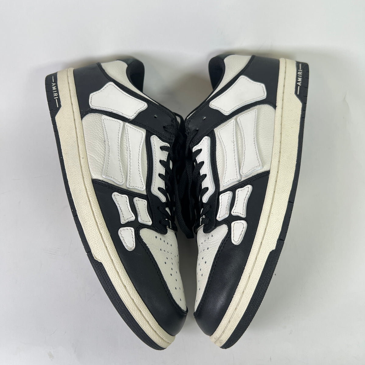 Amiri Skel Black/White Low-Top Sneakers