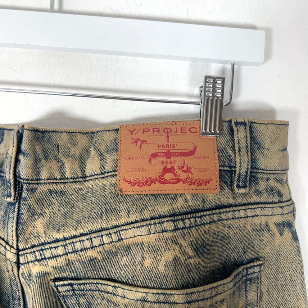 Y/Project Tudor Cut Vintage Beige Jeans