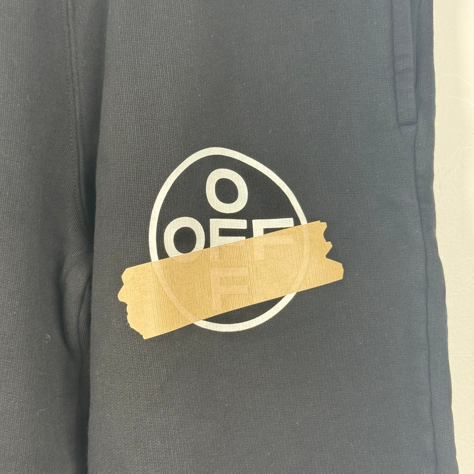 Off-White Packing Tape Logo Shorts Size S