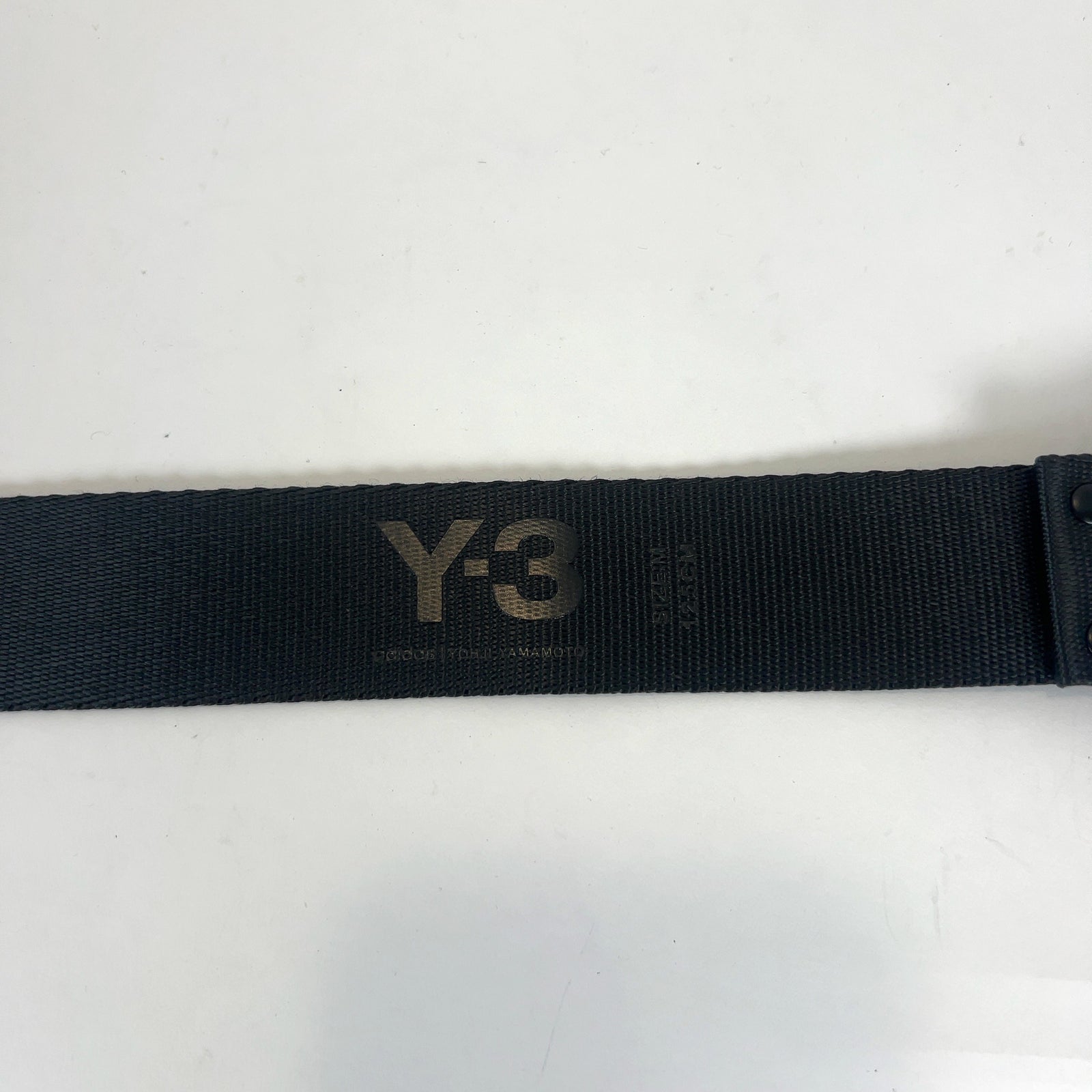 Y-3 Logo D-Ring Belt