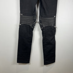Saint Laurent FW13 D04 Lambskin Zipper Biker Jeans