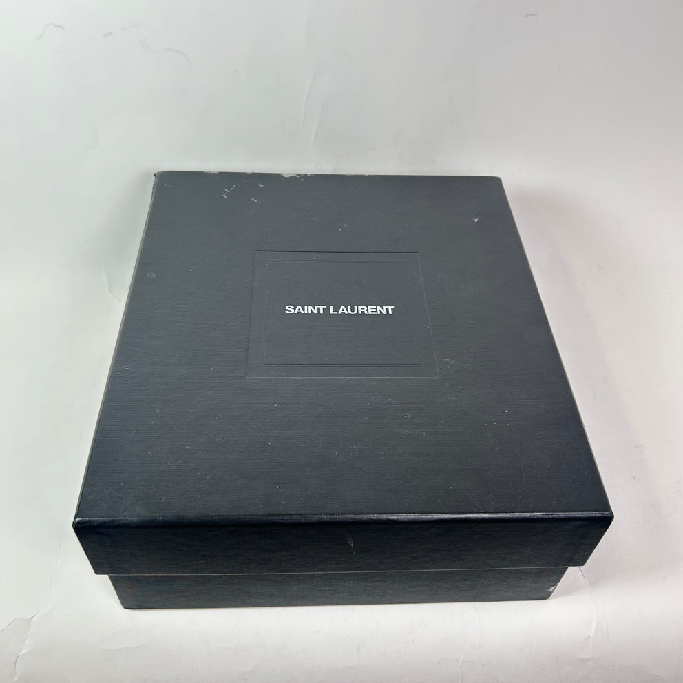 Saint Laurent Black Leather Opyum 110 Pumps Size 39.5