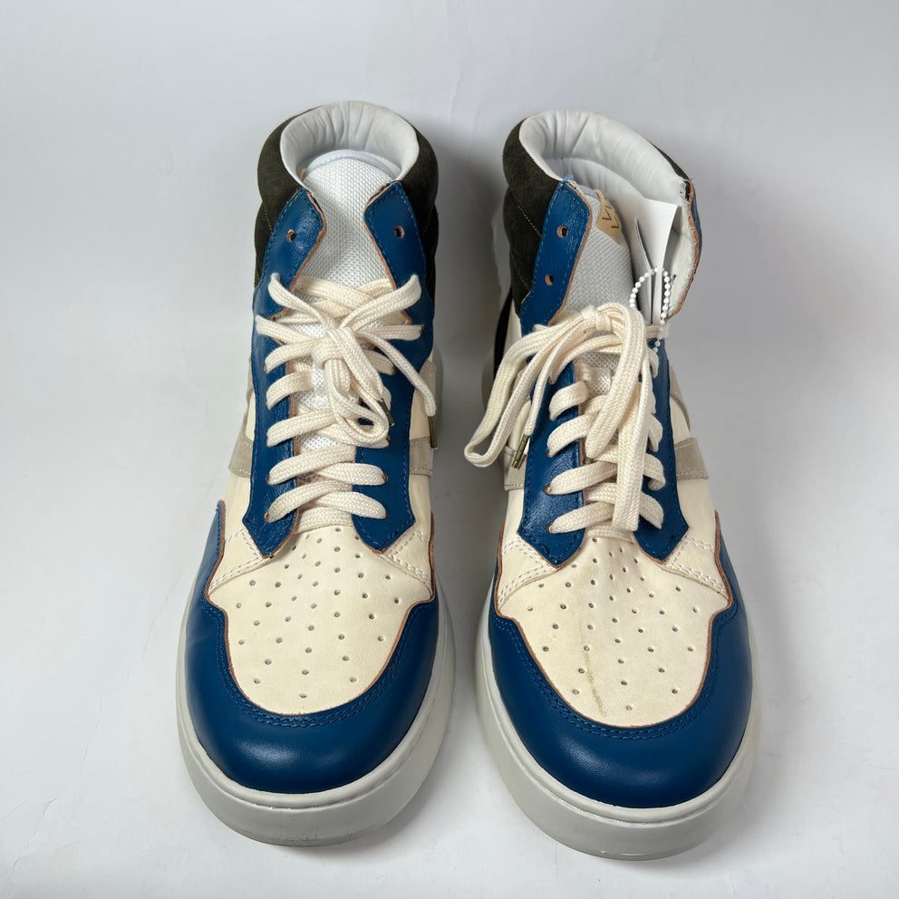 Visvim Blue/Brown Chamberlain Hi-Top Sneaker Size 12