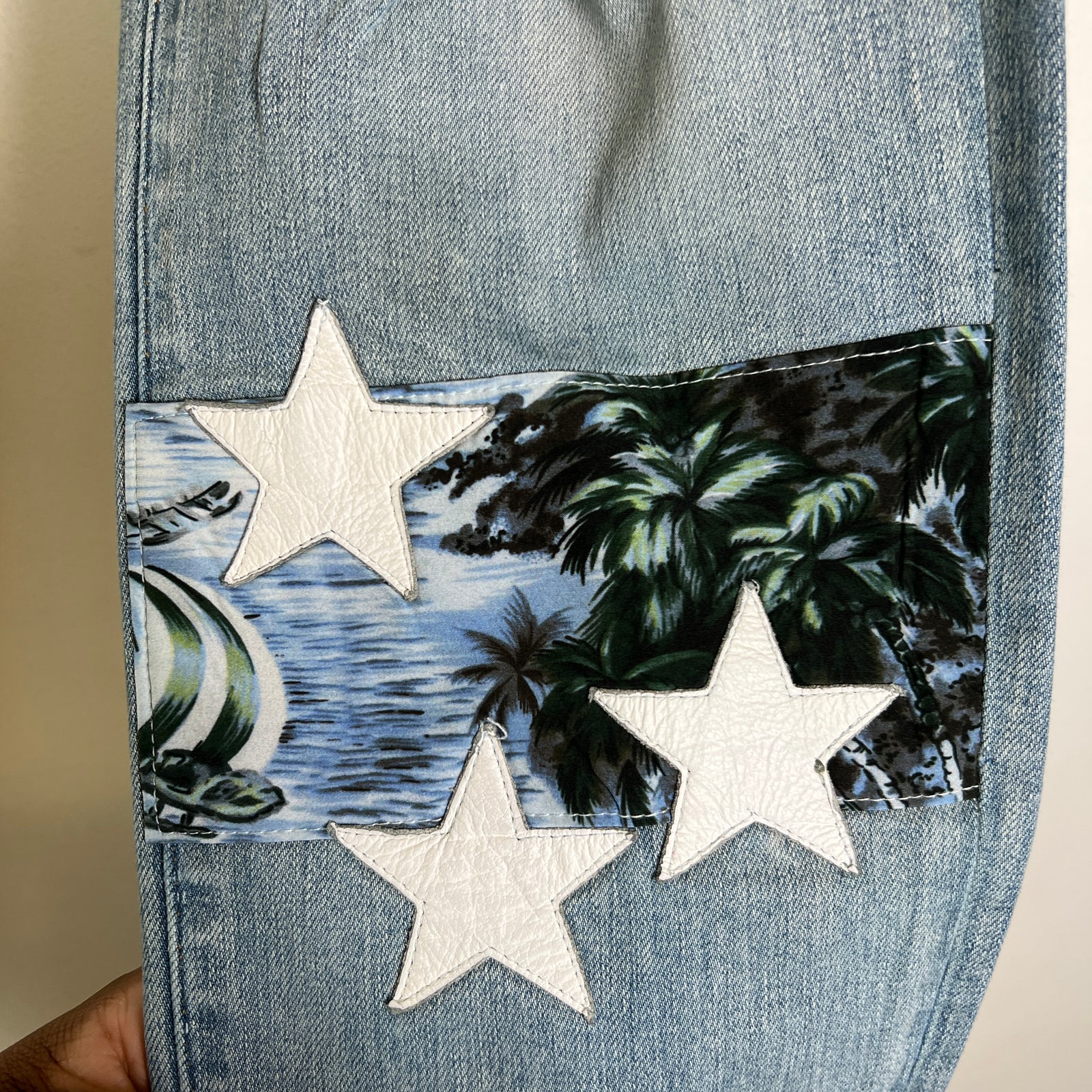 Amiri Blue Star Tropical Jeans Size 38