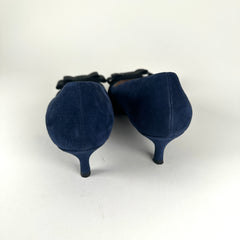 Miu Miu Bue Suede Kitten Heel Size 40