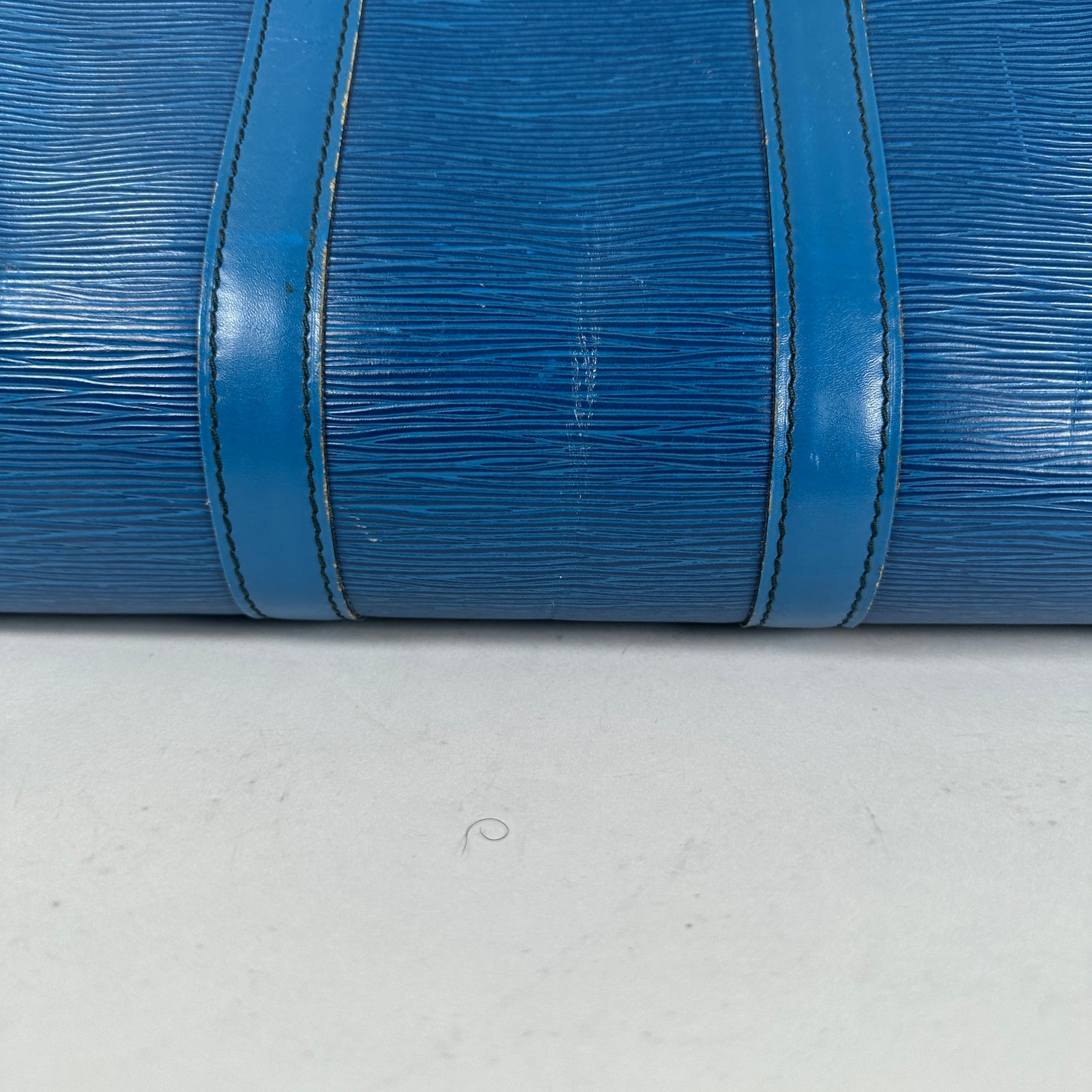 Louis Vuitton Blue Epi Leather Duffle Keepall Size 45