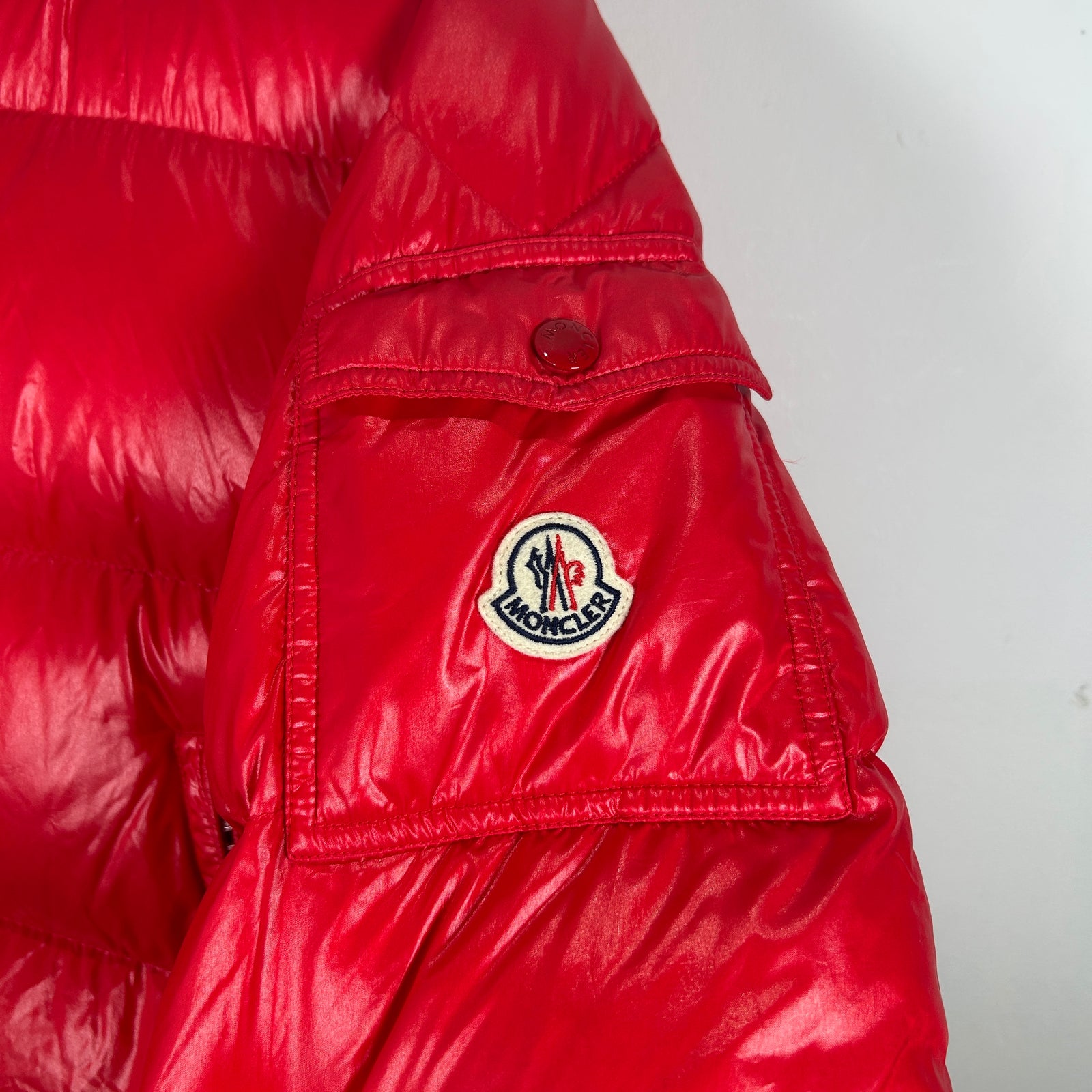 Moncler Red Puffer Size M