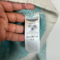 Casablanca Gradient Blue Mohair Hoodie Size L