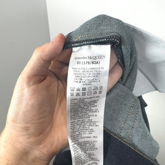 Alexander McQueen Raw Denim Jeans