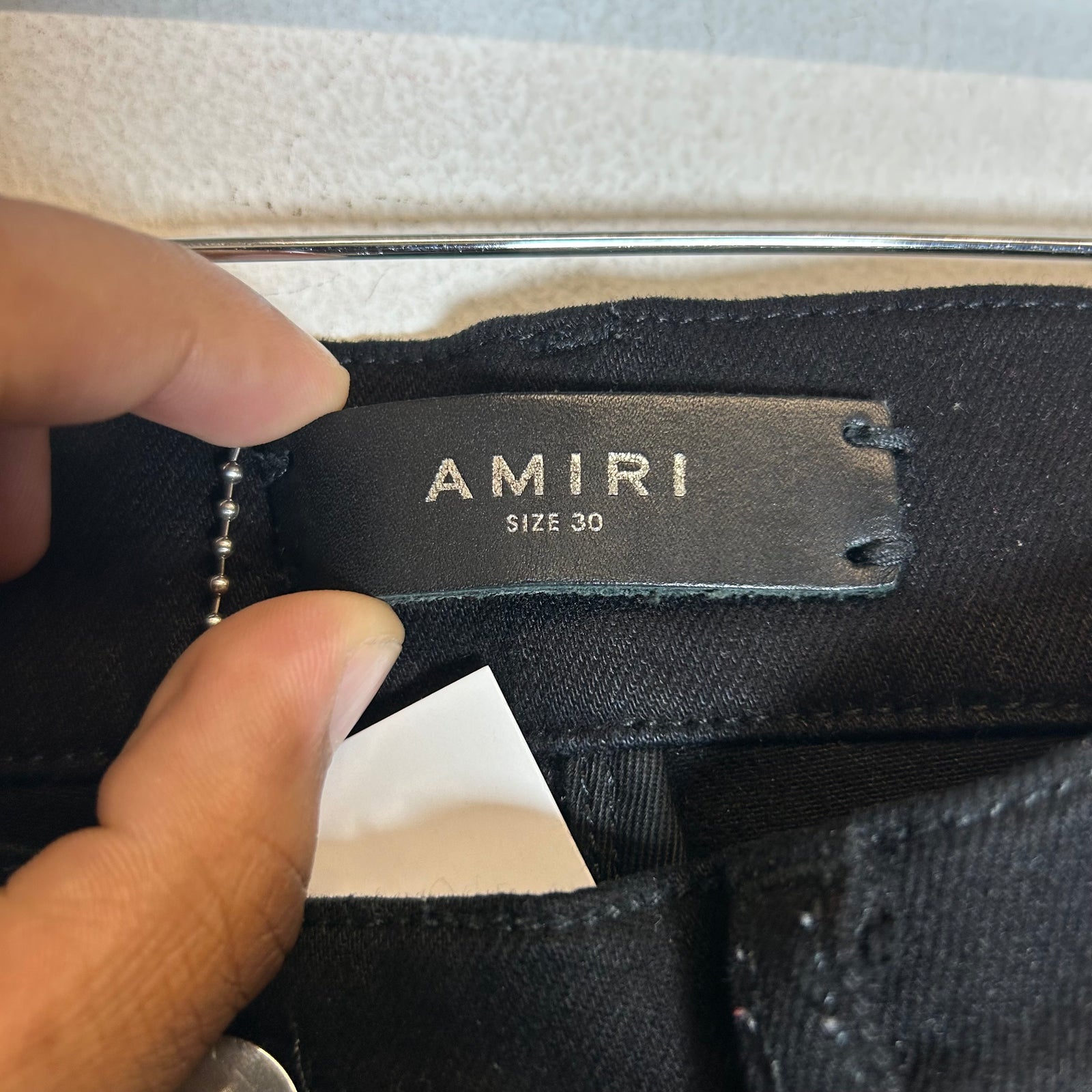 Amiri MX1 Black/Cobalt Patch Size 30