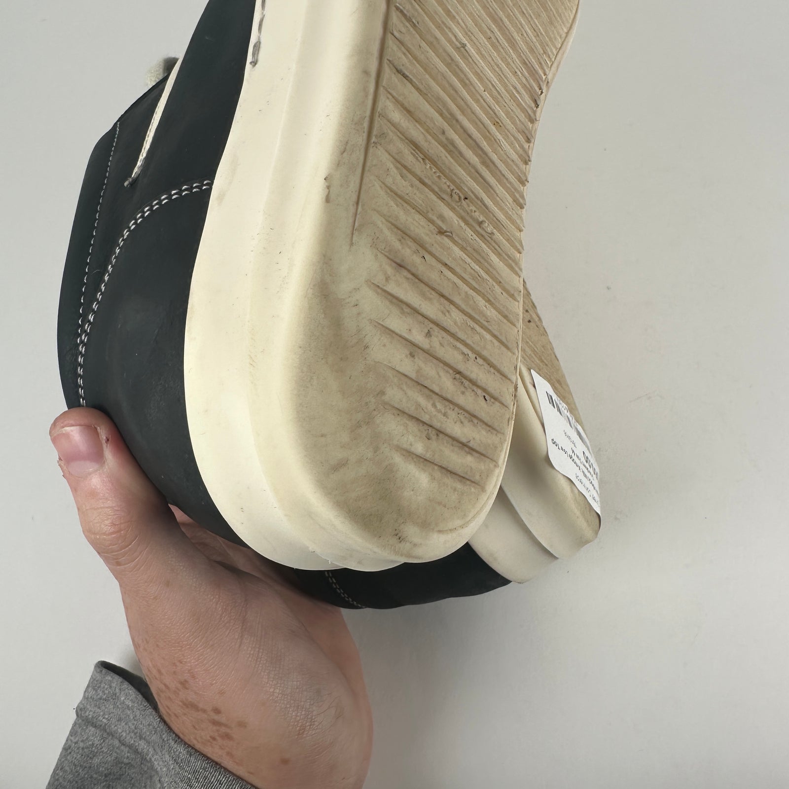 Rick Owens Black/Milk Vintage Low Top Sneakers Size 44