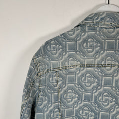 Casablanca Monogram Lightwash Denim Jacket Size XXL