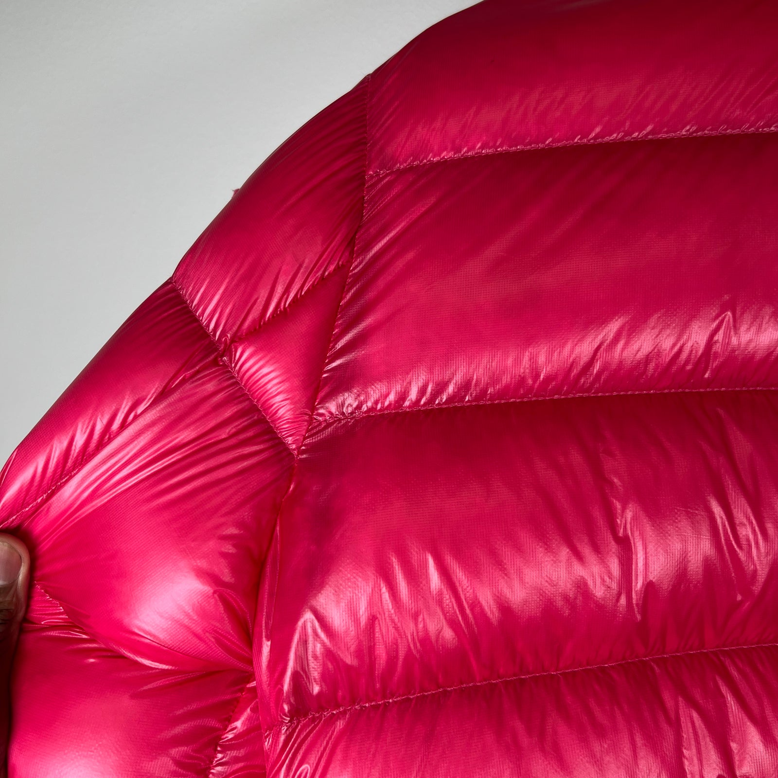 Moncler Pink Copenhague Giubbotto Down Jacket Size 0