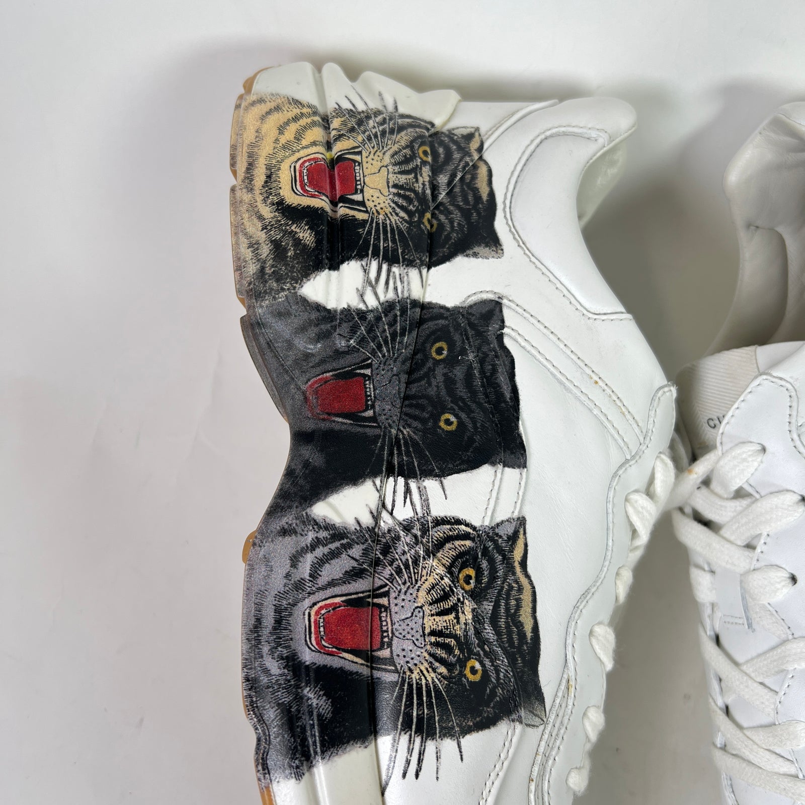 Gucci Tiger Print Rhyton Sneakers