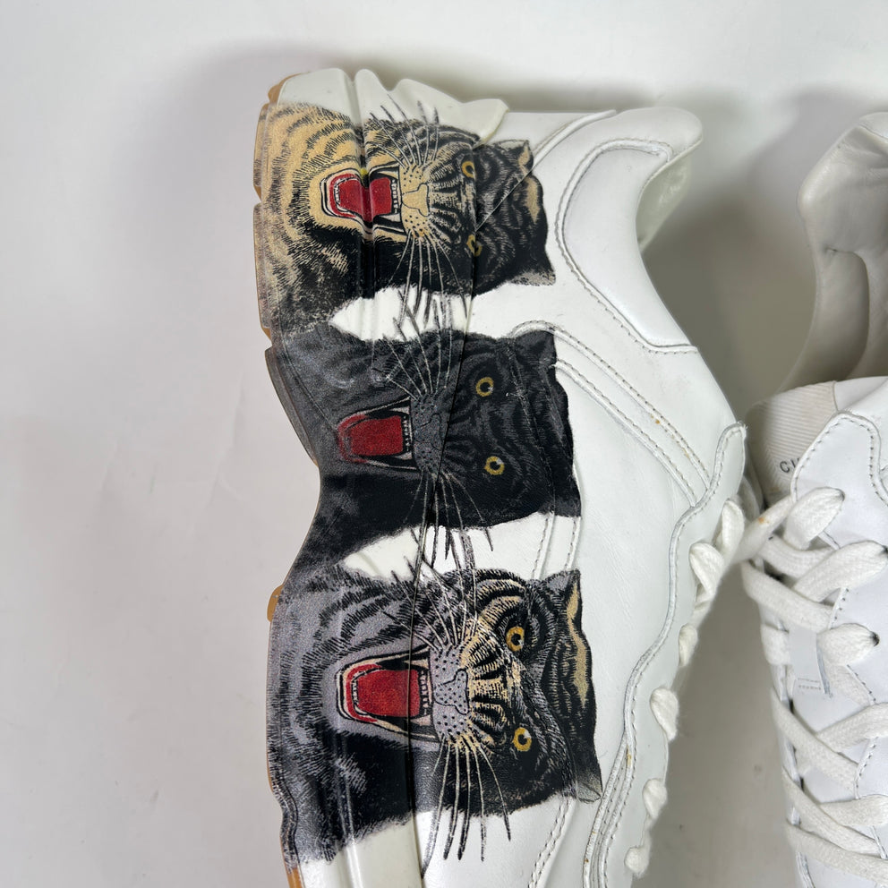 Gucci Tiger Print Rhyton Sneakers