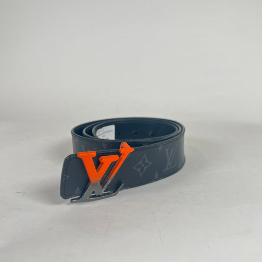 Louis Vuitton Orange Spray 40mm Belt Sz 95