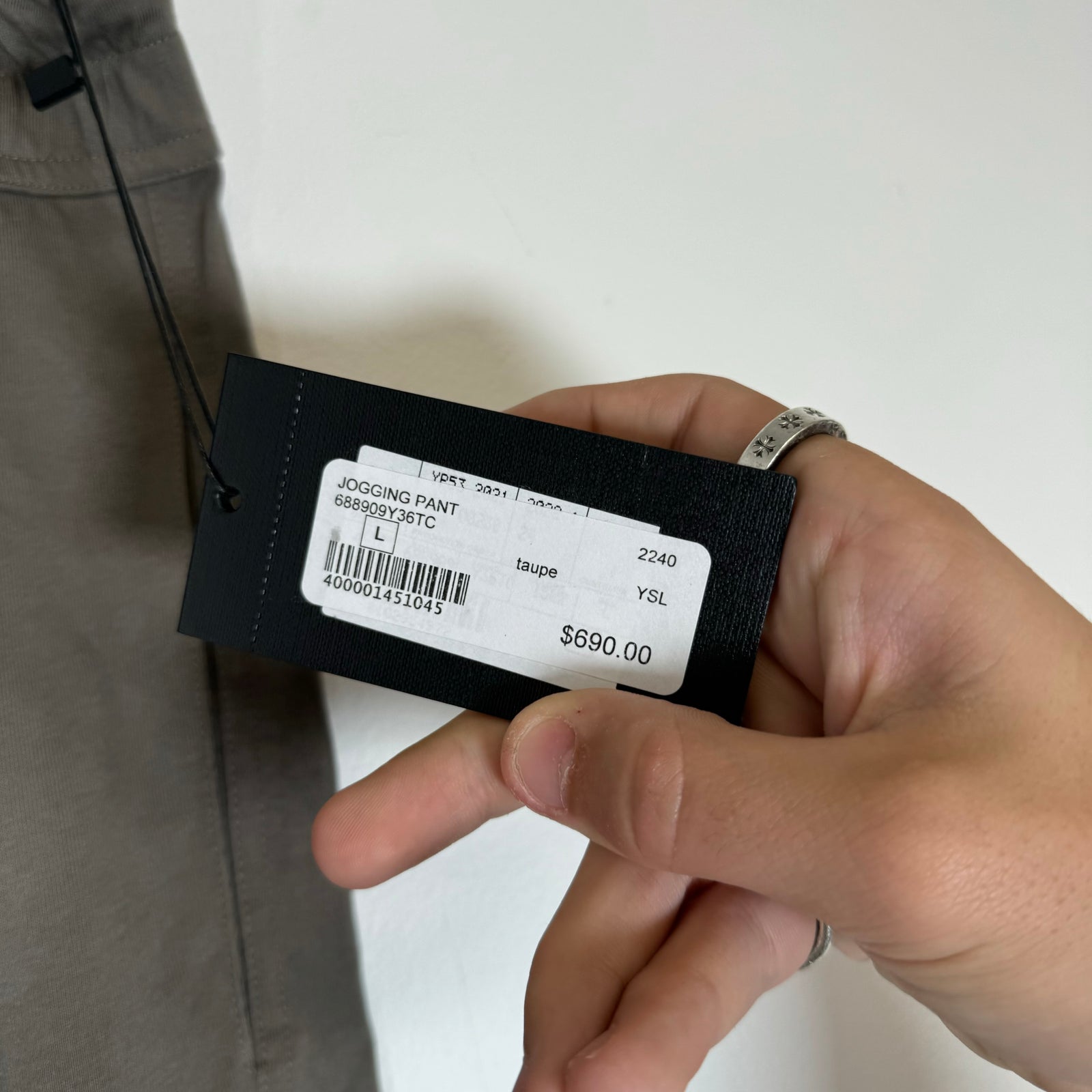 Saint Laurent Taupe Jogging Pants Size L