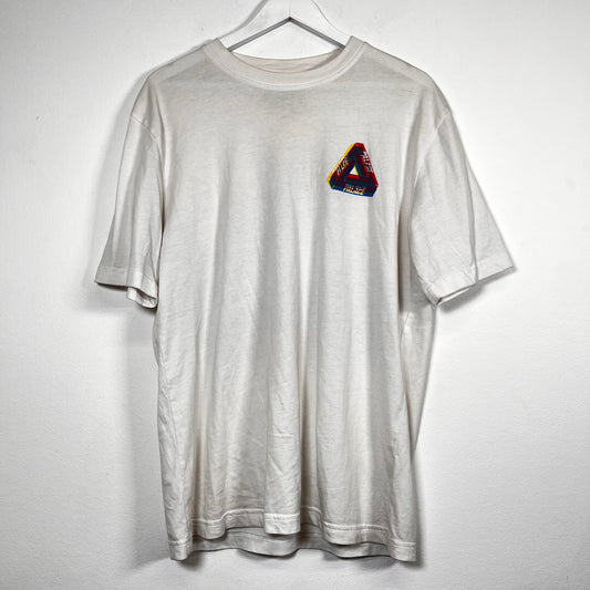 Palace White Tri-Ferg Blur Tee Size M