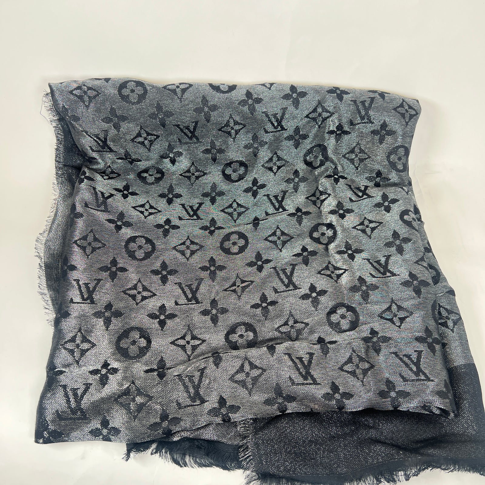 Louis Vuitton Metallic Shine Monogram Shawl
