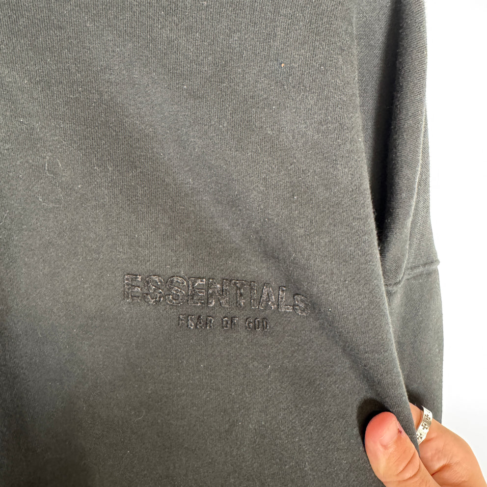 Essentials Black Hoodie Size M