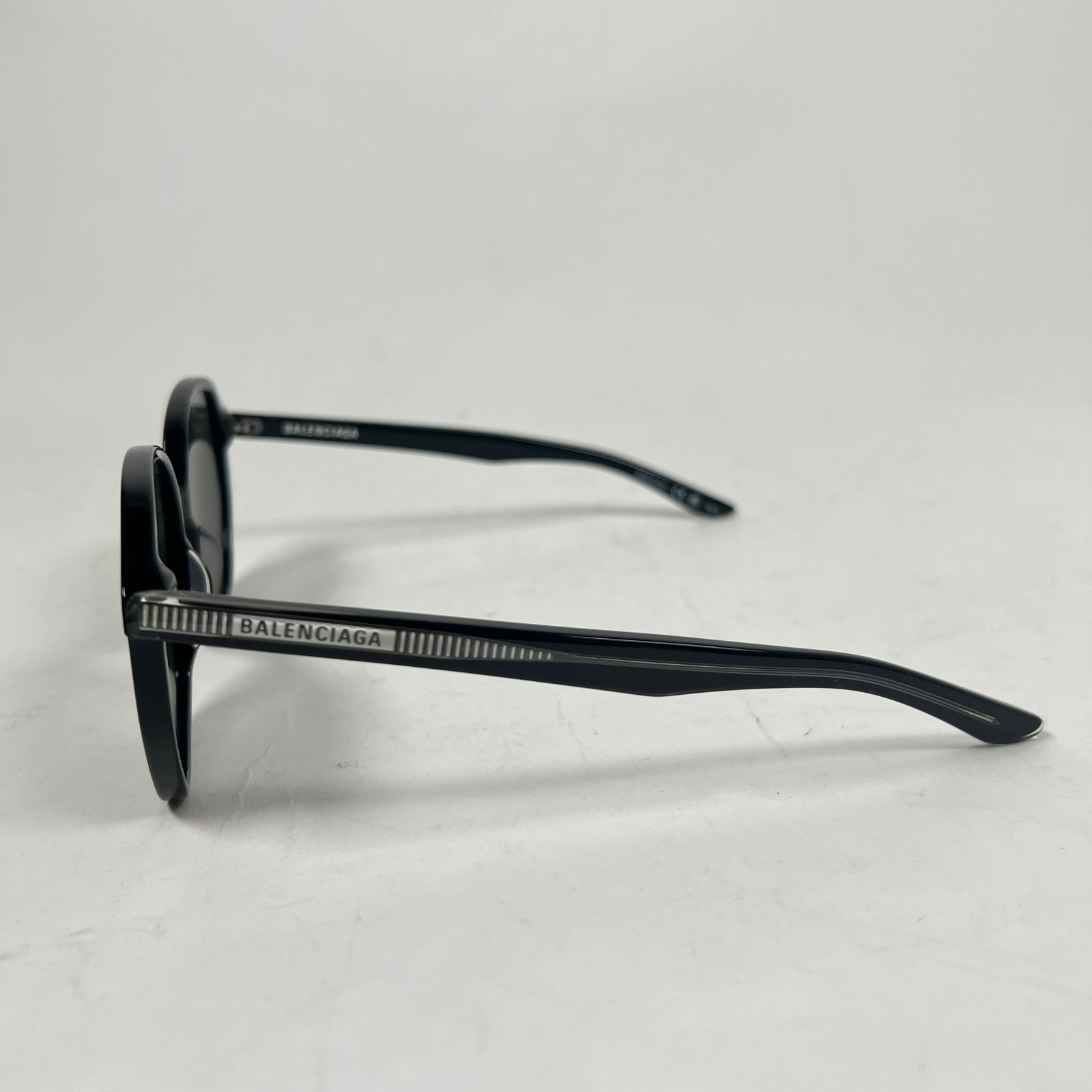 Balenciaga Black Geometric Sunglasses
