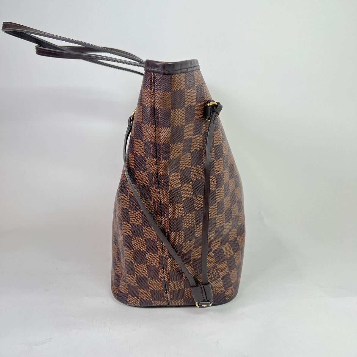 Louis Vuitton Damier Ebene Neverfull MM Toe Bag