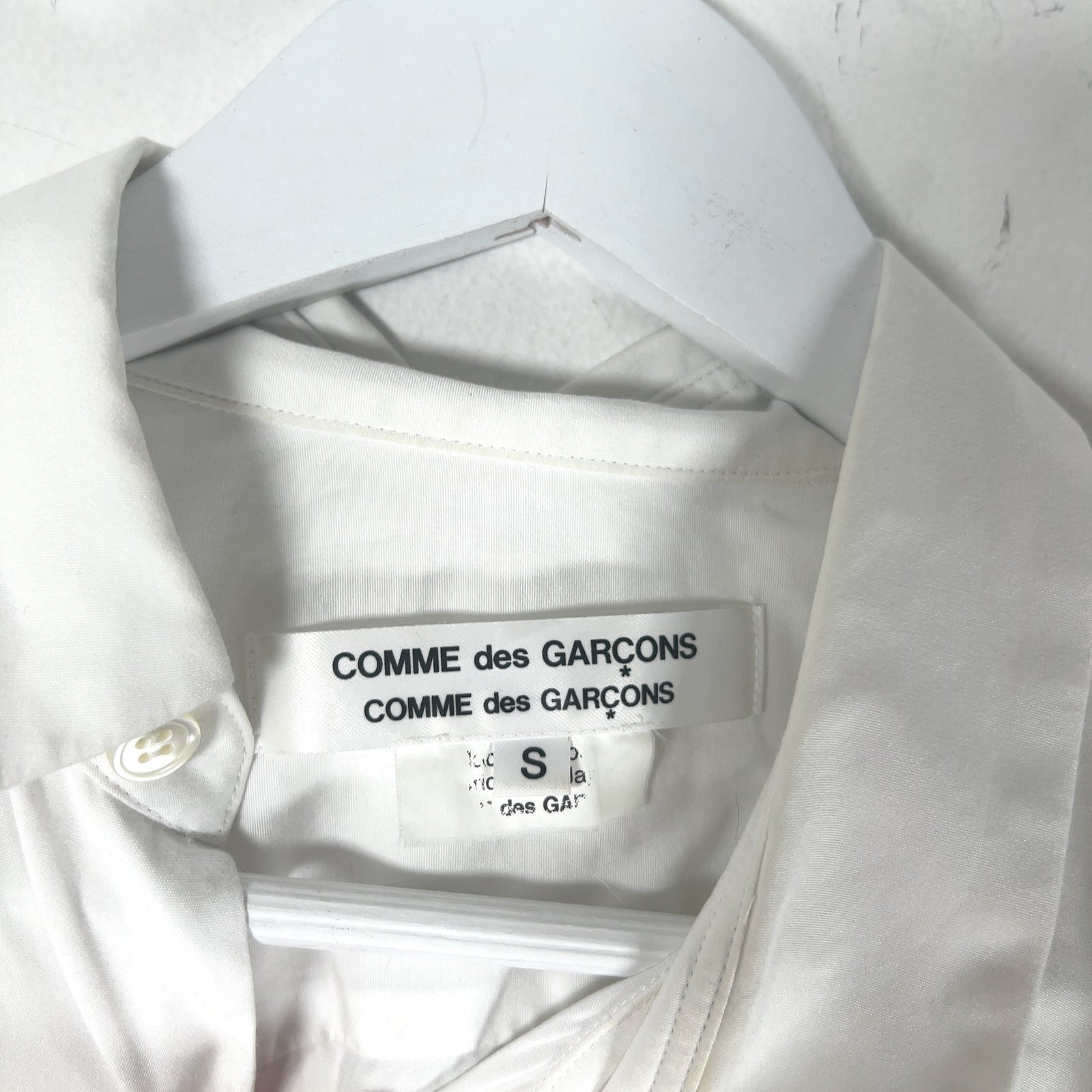 Comme Des Garcons Aysmetrical Button-Up Shirt Dress