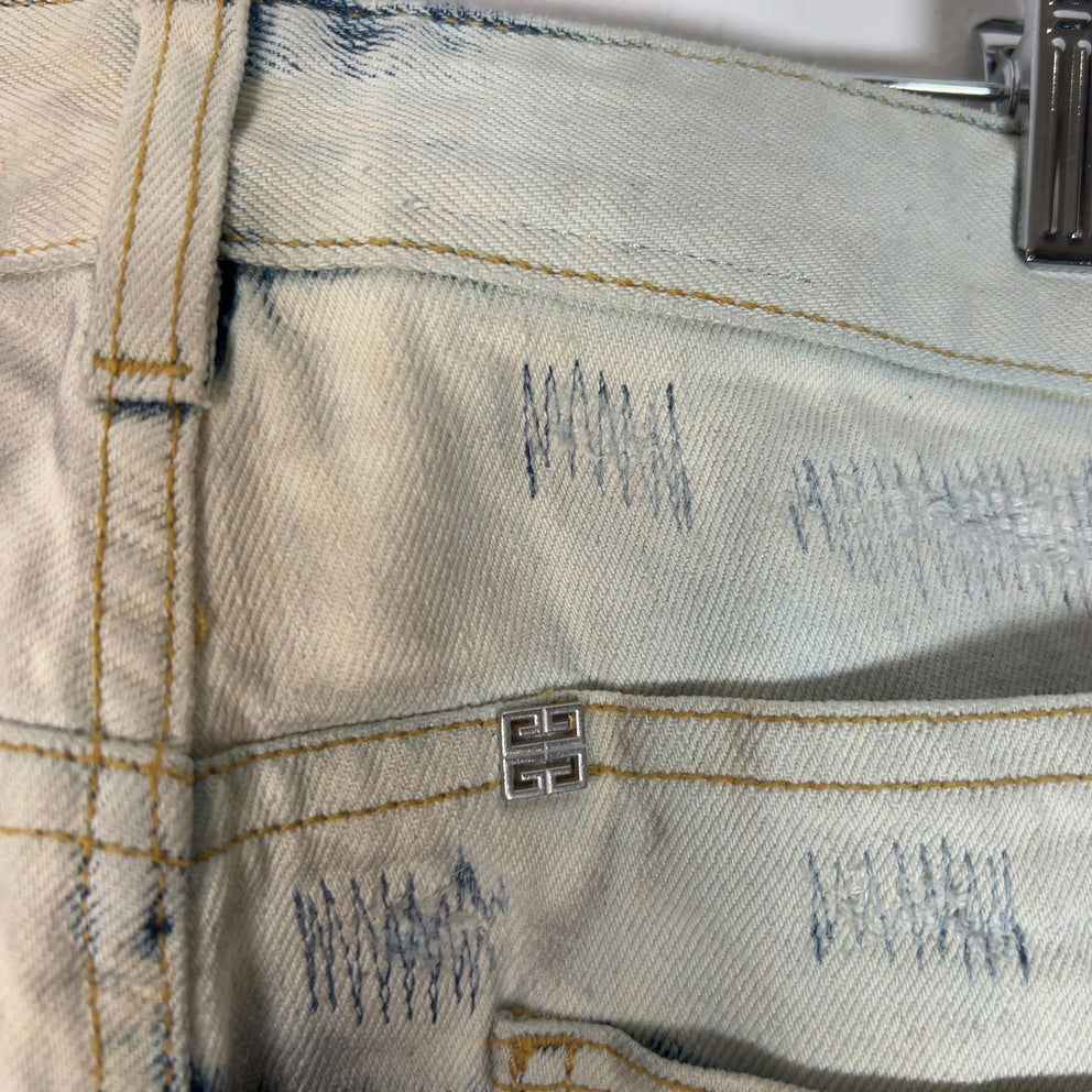 Givenchy Boro Tye-Dye Denim Jeans