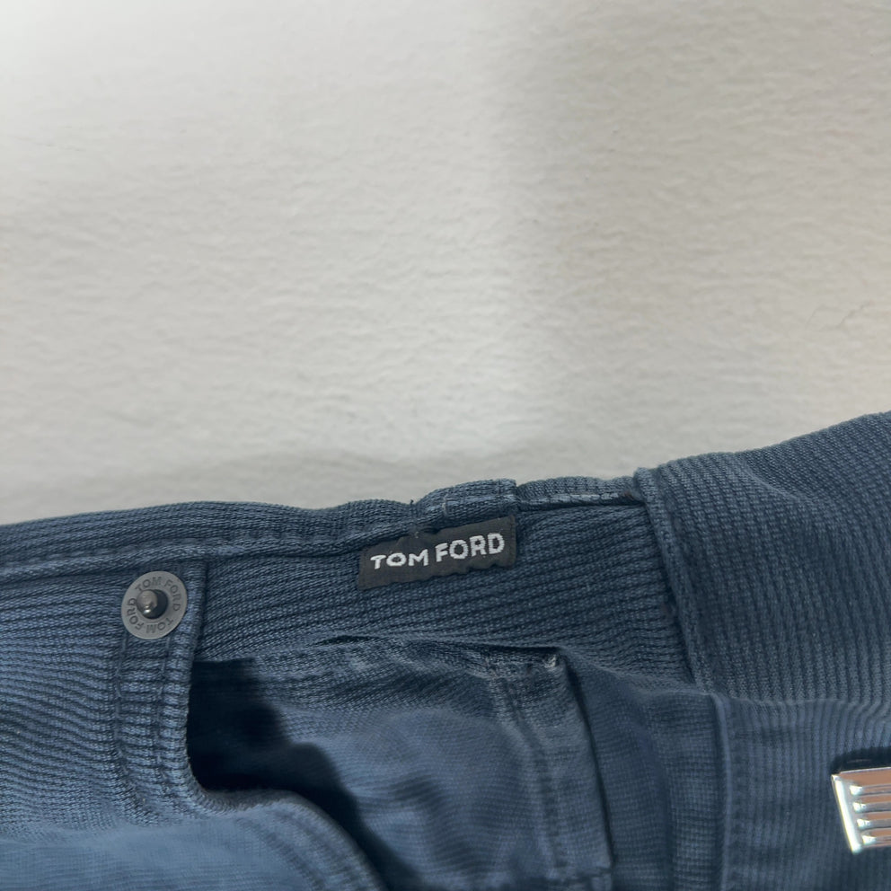 Tom Ford Bedford Cord Navy Slim Pants