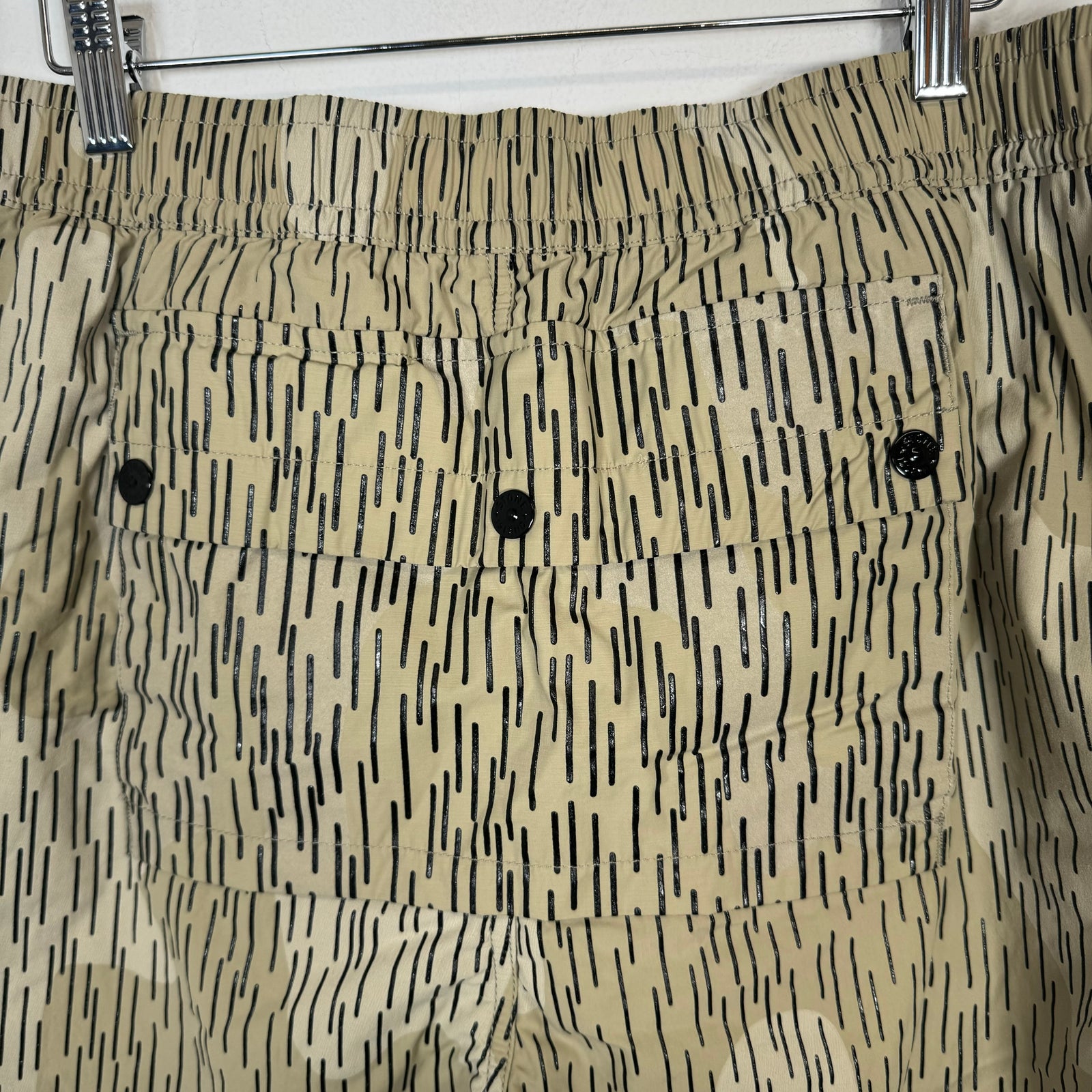 Stone Island Nylon Rain Camo Cargo Shorts Size 36