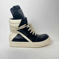 Rick Owens Black/Milk Geobasket Size 43