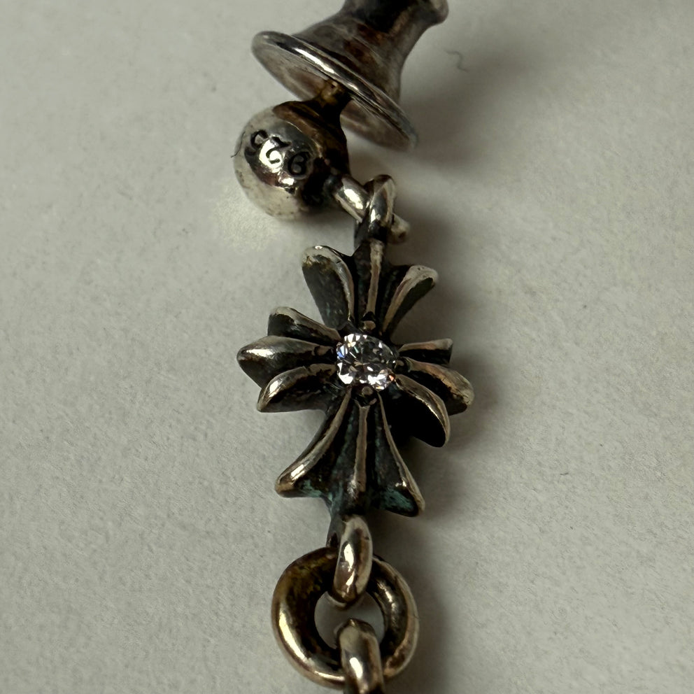 Chrome Hearts Tiny E .925 Diamond Earring