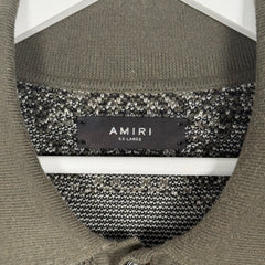 Amiri Brown Knit Polo Size XXL